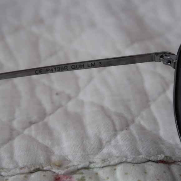 Polaroid Polarized Aviator Silver Metal Reflective Lenses Sunglasses P4139R main image 5